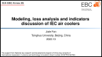 Modeling, loss analysis and indicators discussion of IEC air coolers